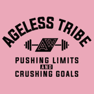 PUSHING LIMITS - WOMEN'S FITTED T-SHIRT - LIGHT PINK - WHV8P3 Design